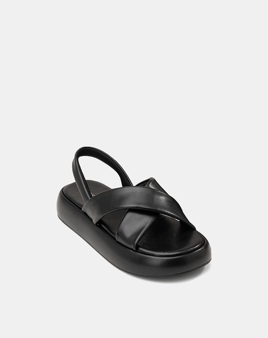 Giày Sandal Quai Chéo Hiệu Ứng Phồng