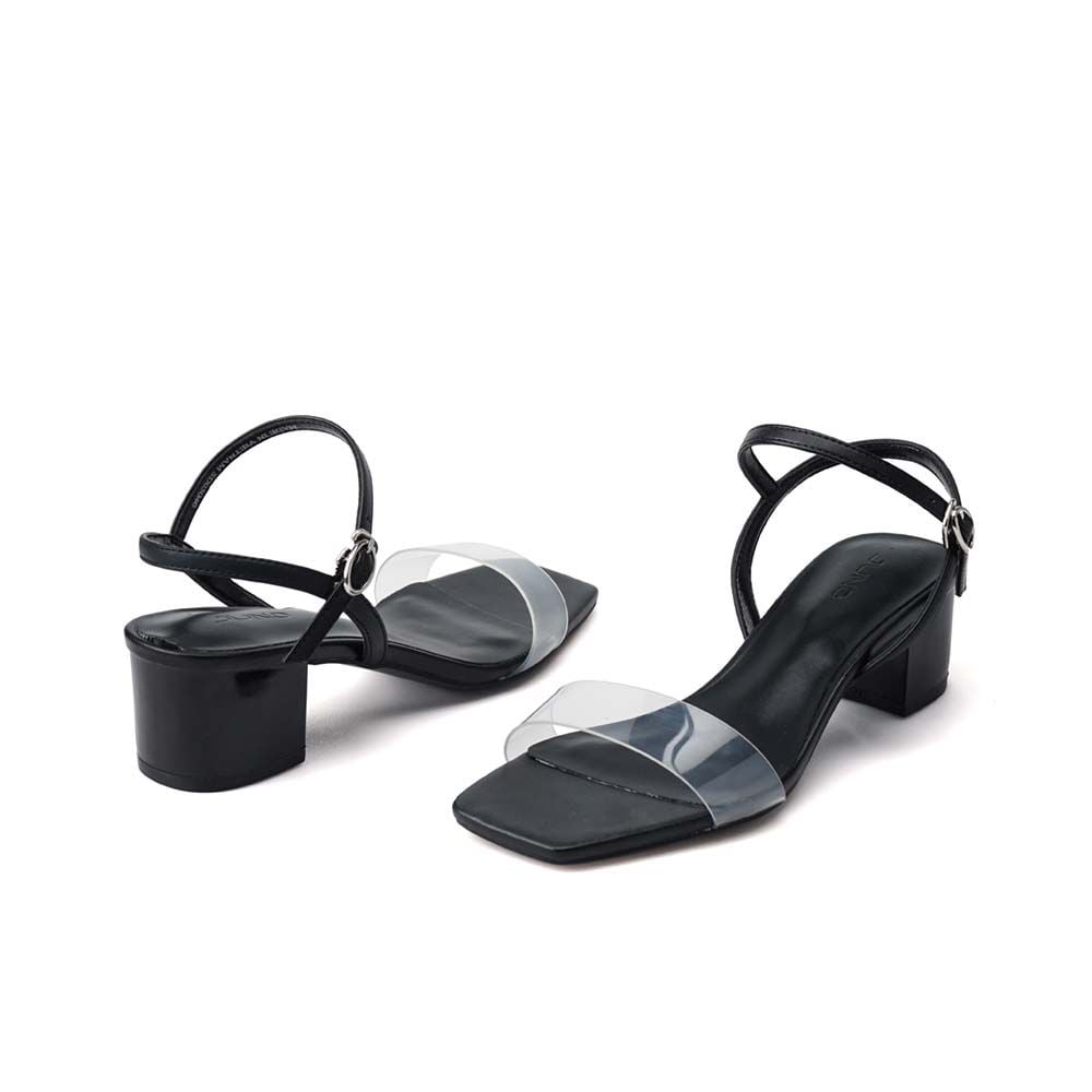 Giày sandal mũi vuông quai trong