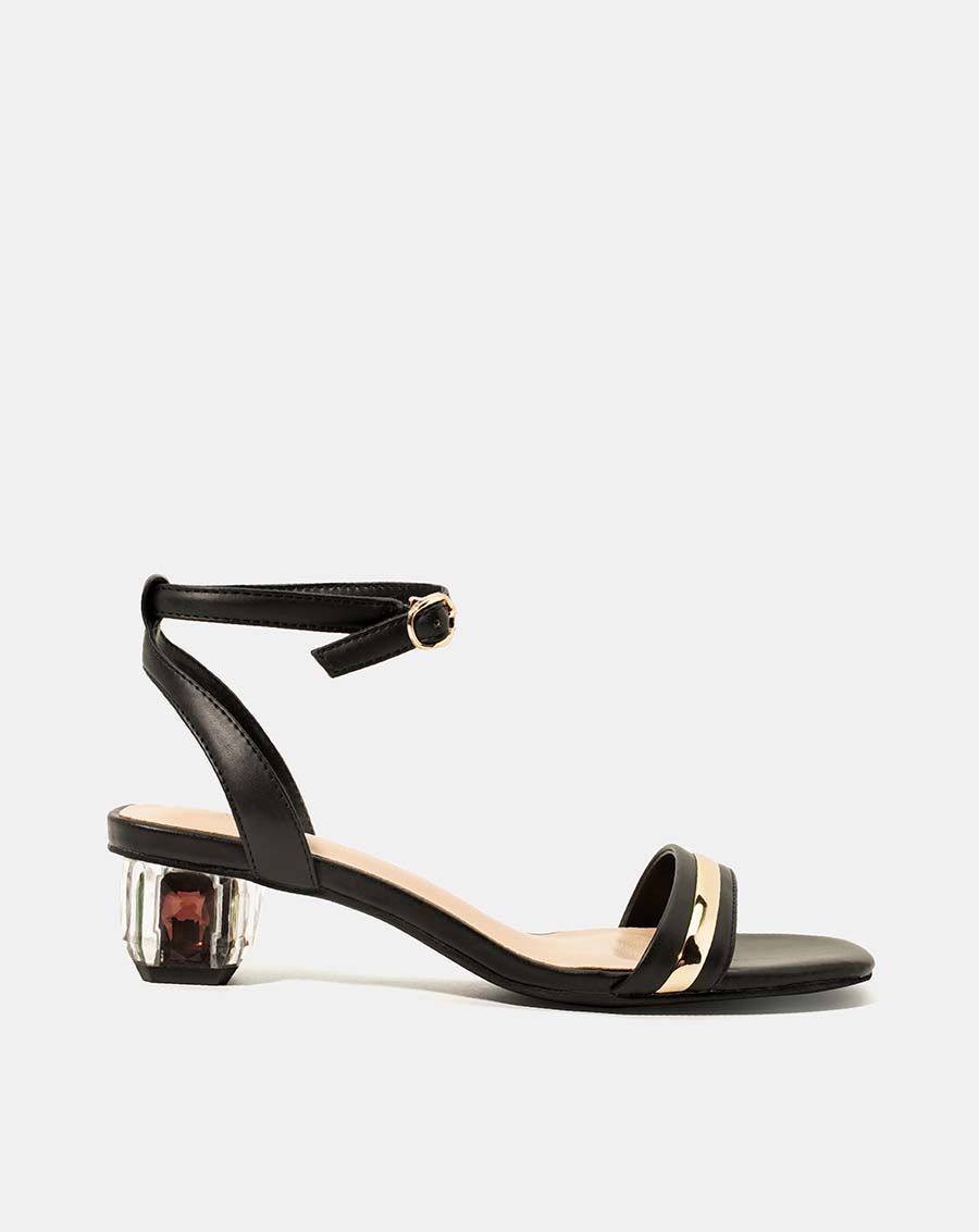 Giày sandal gót đá 4 màu