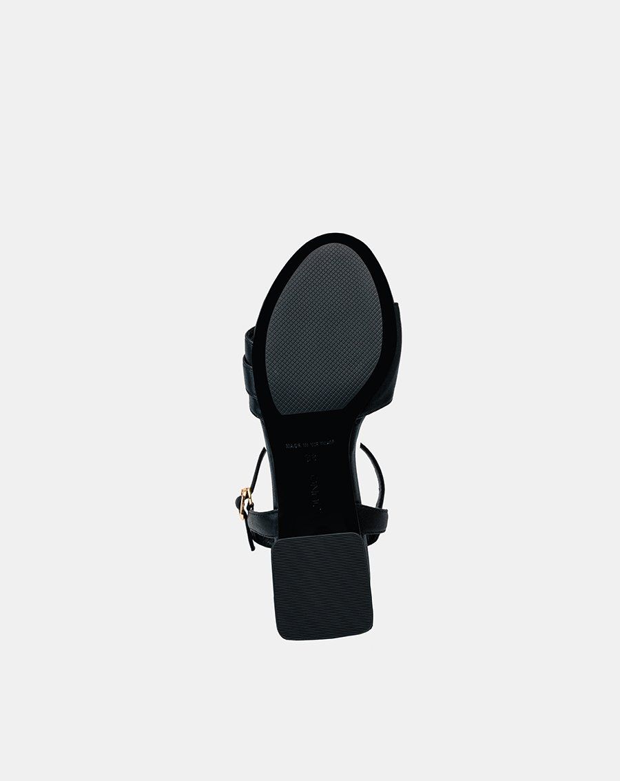 Giày Sandal Quai Đắp Phối Khóa