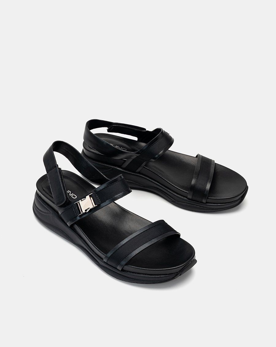Giày Sandal Đế Thể Thao Phối Khóa Trang Trí