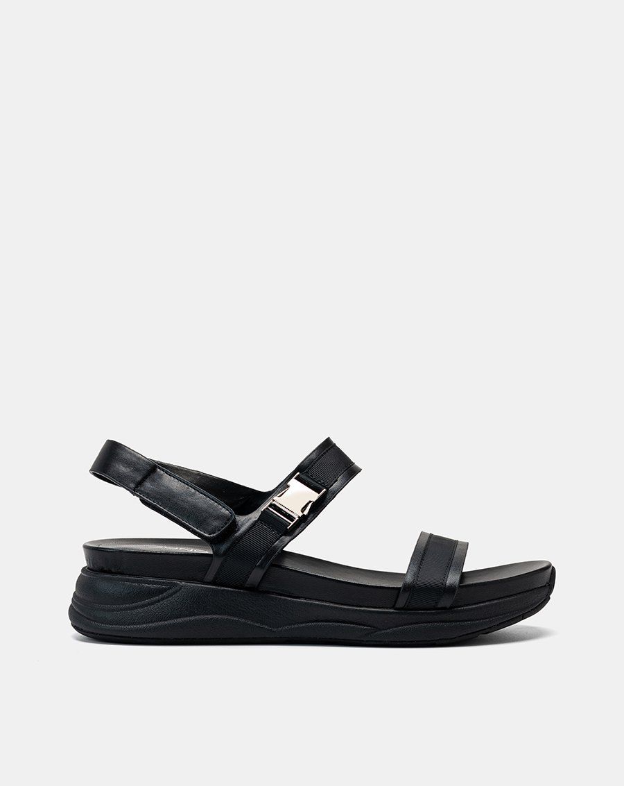 Giày Sandal Đế Thể Thao Phối Khóa Trang Trí