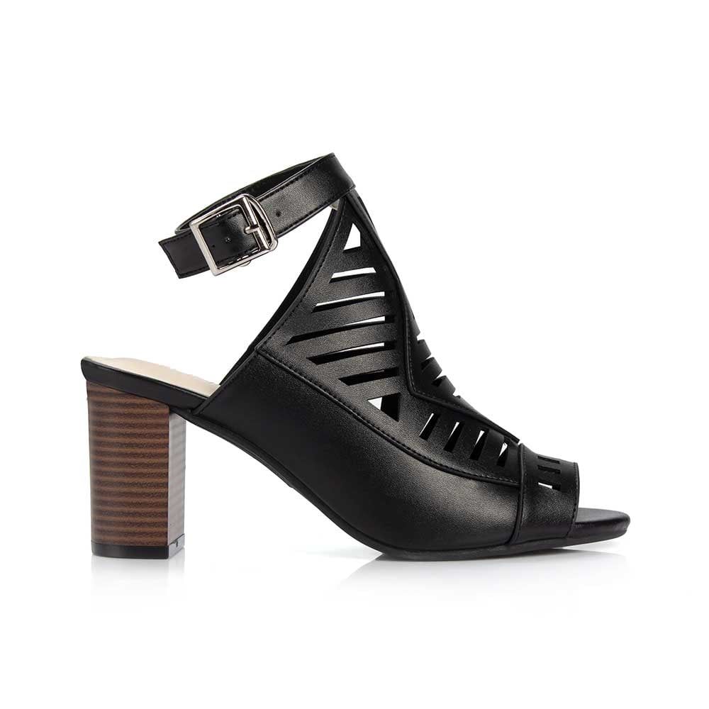 Giày xăng đan gót vuông 7cm phong cách Art Deco SD07028