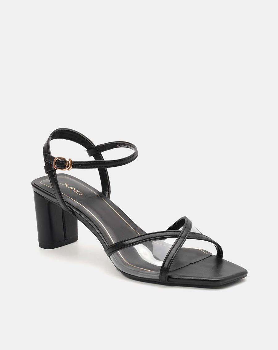 Giày sandal sandal mũi vuông gót vuông