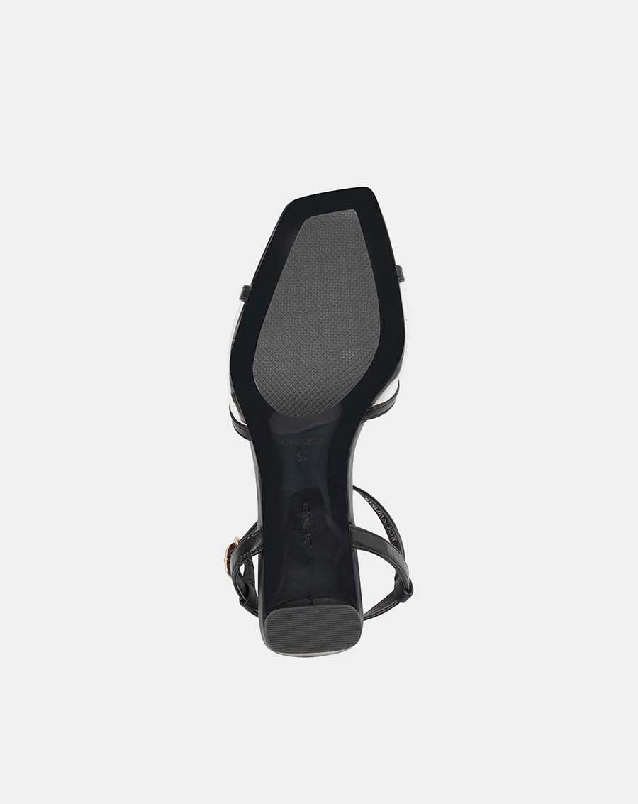 Giày sandal sandal mũi vuông gót vuông