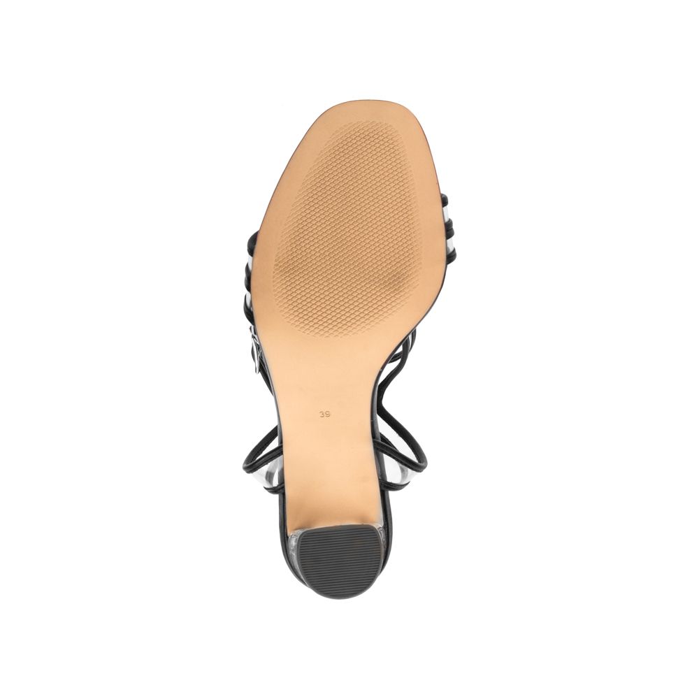 Giày Sandal cao gót 9cm đế trong suốt SD09038