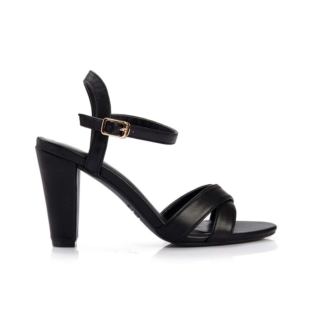Giày xăng đan gót vuông 9cm quai chéo SD09063