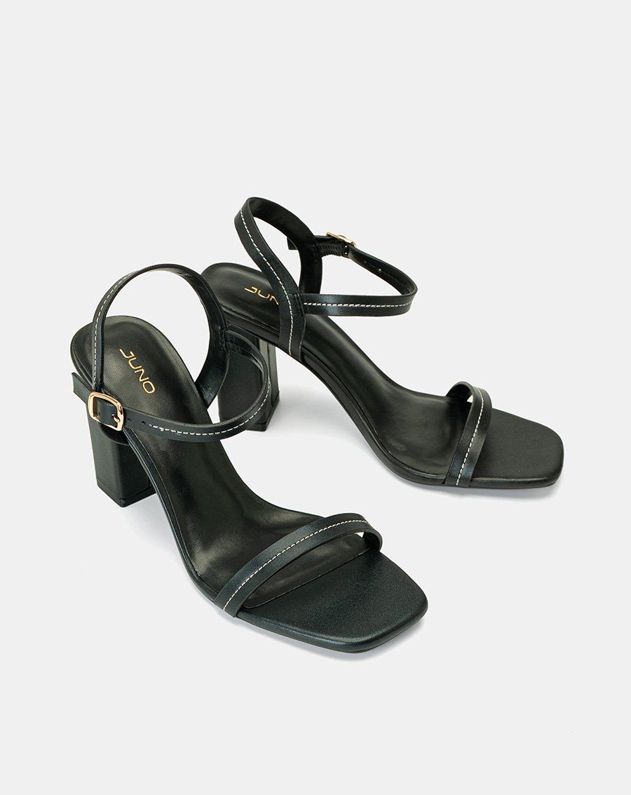 Giày Sandal Quai Ngang Thêu Trang Trí