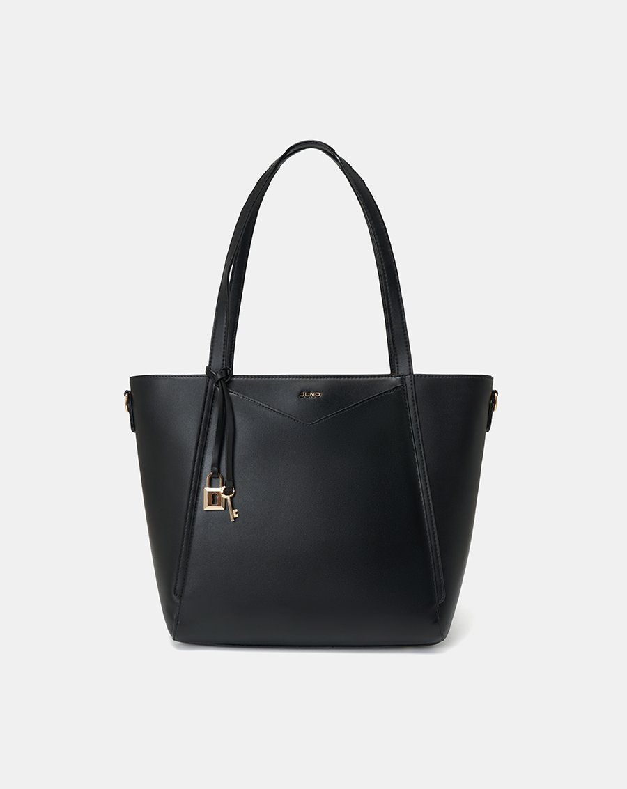 Túi Xách Lớn Tote Phối Charm Trang Trí