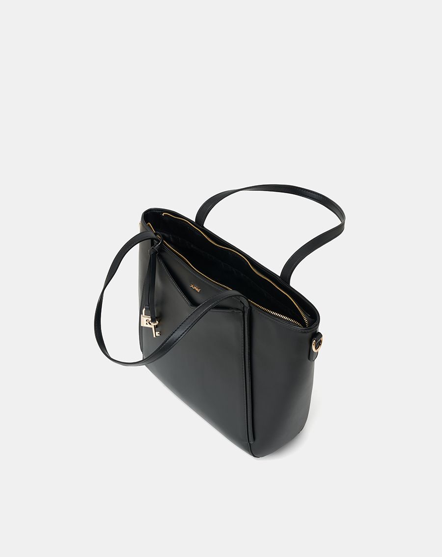 Túi Xách Lớn Tote Phối Charm Trang Trí