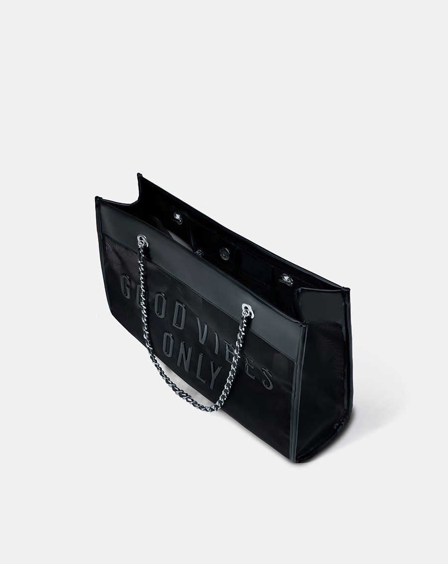 Túi Xách Lớn Tote Lưới Good Vibes Only