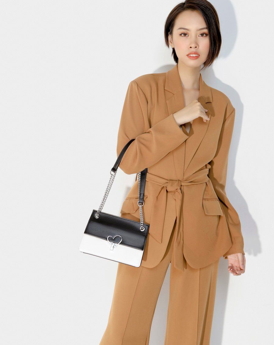 Túi xách nhỏ 2 tone màu