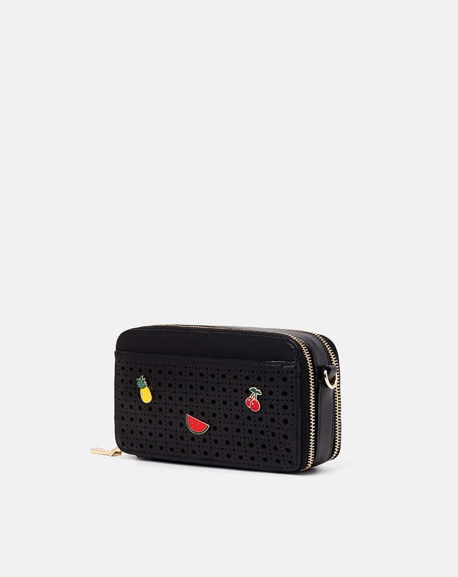 Túi xách nhỏ snapshot cắt lazer charm trang trí