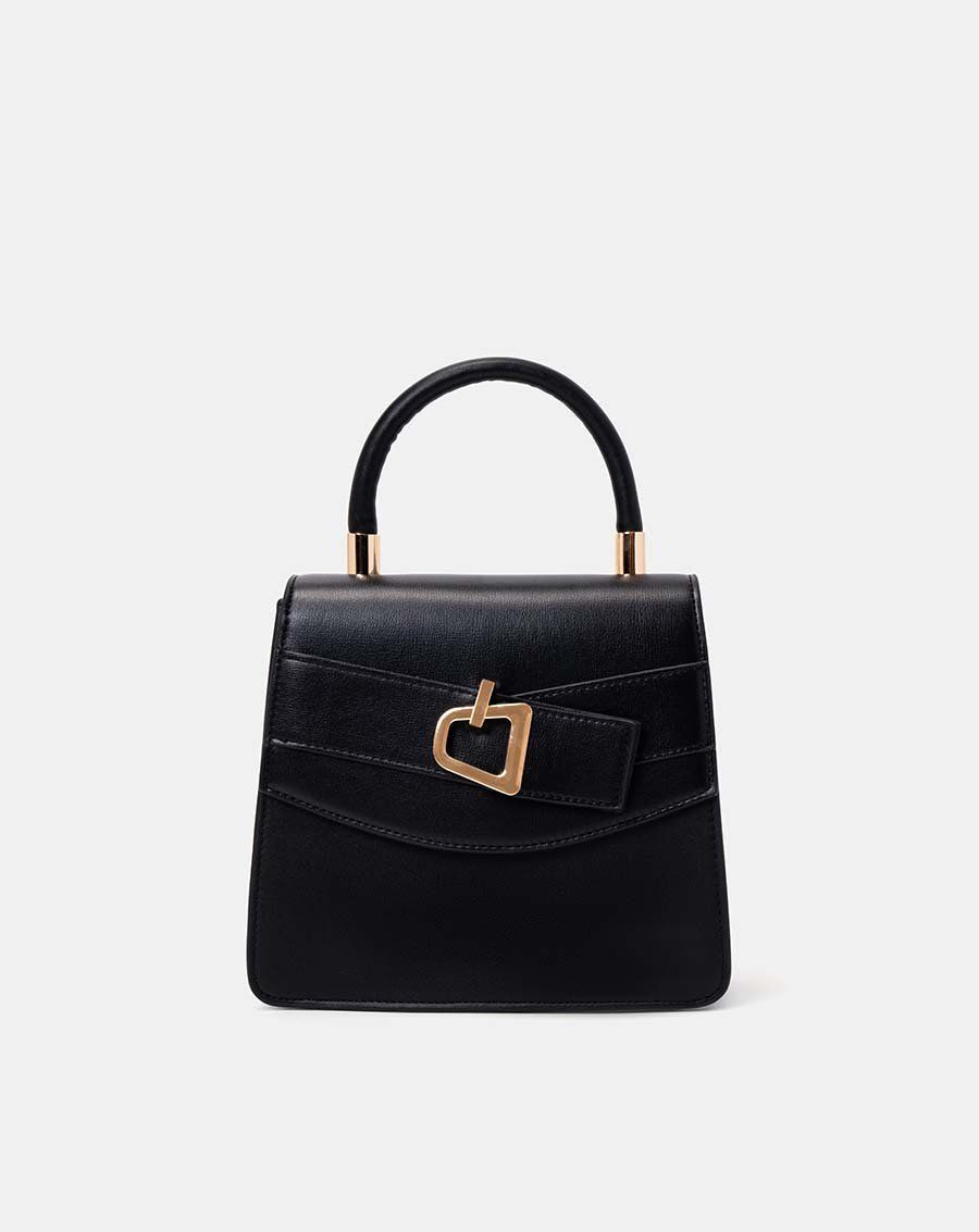 Túi xách nhỏ top handle trang trí khóa