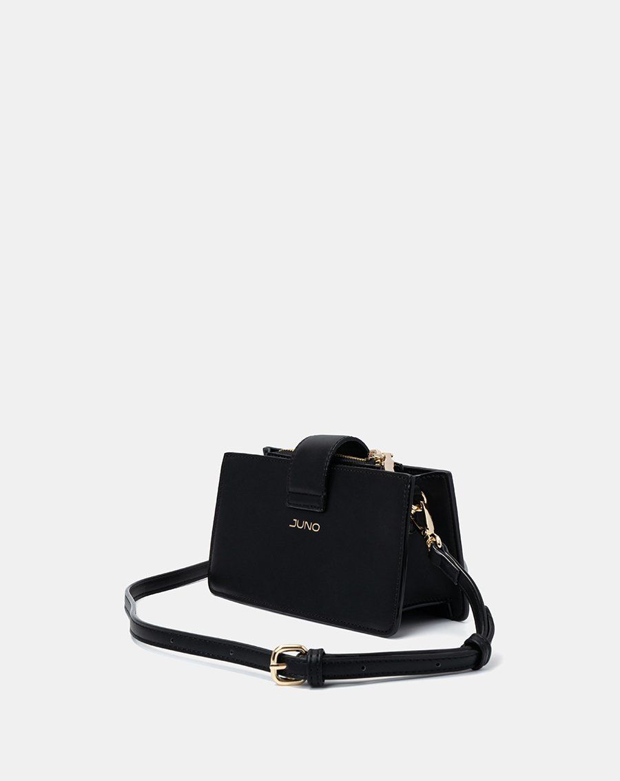 Túi xách nhỏ buckle flap trang trí khóa tua rua