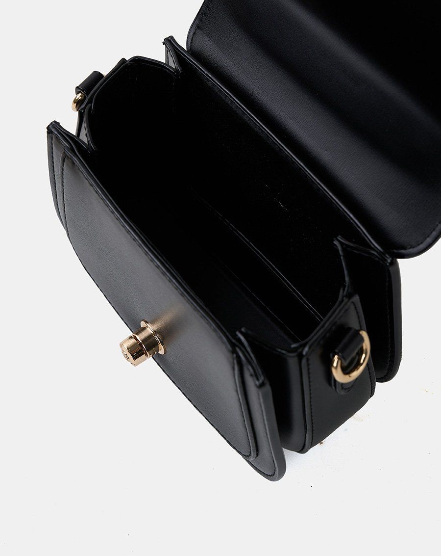 Túi Xách Nhỏ Top Handle Phối Khoá Xoay Trang Trí
