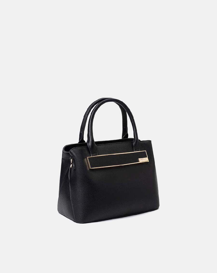 Túi xách trung satchel khóa trang trí to bản