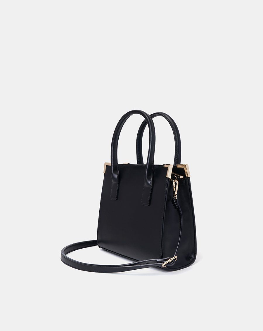 Túi Xách Trung Tote Trung Dập Nổi Hoạ Tiết