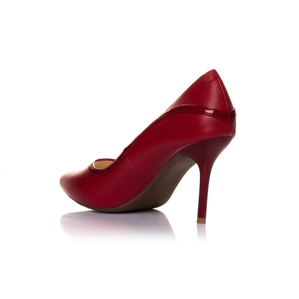 Giày cao gót 9cm mũi nhọn gót nhọn trang trí viền CG09069