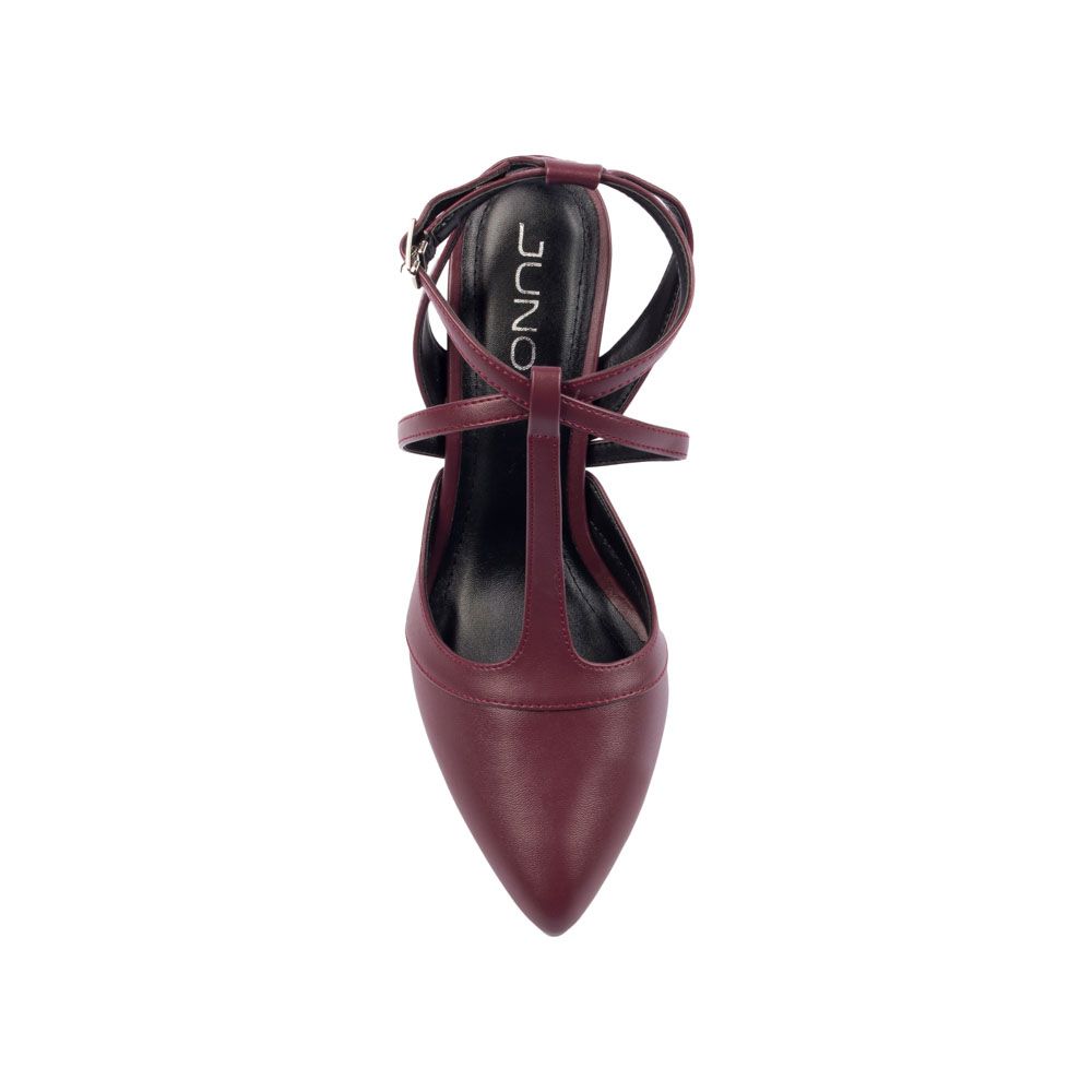 Giày cao gót 9cm mũi nhọn quai chéo CG09080