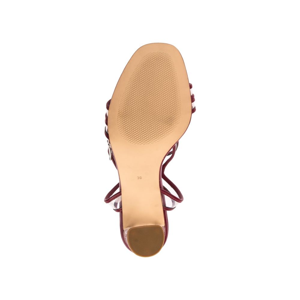 Giày Sandal cao gót 9cm đế trong suốt SD09038
