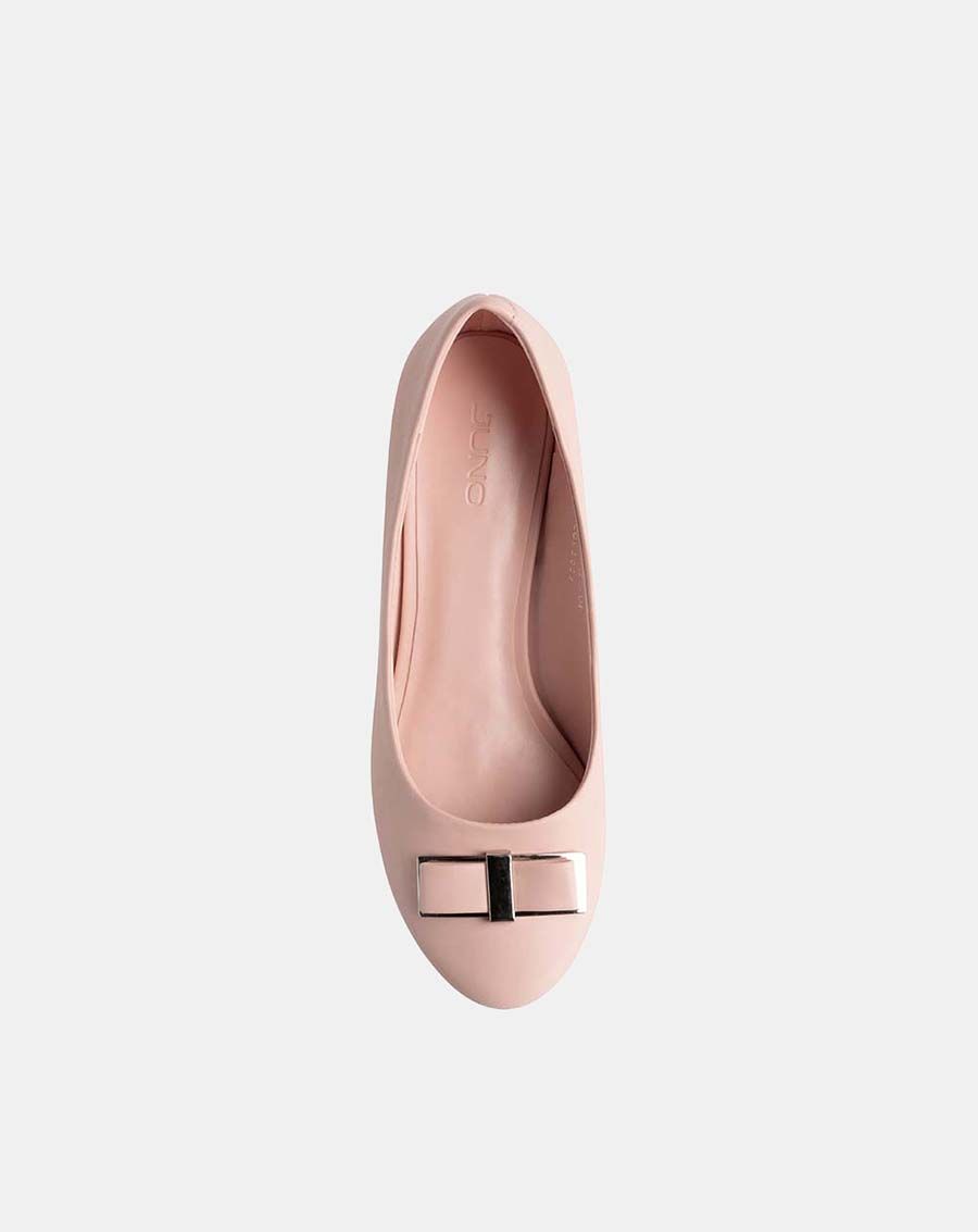 Giày cao gót 5cm mũi tròn phối nơ CG05059