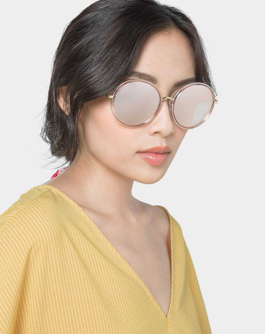 Mắt kính tròn gọng kép dày
