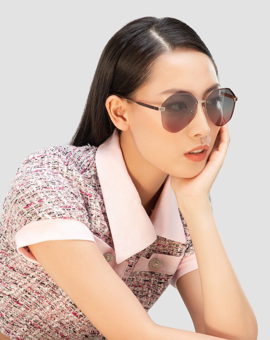 Mắt kính đa giác kim loại
