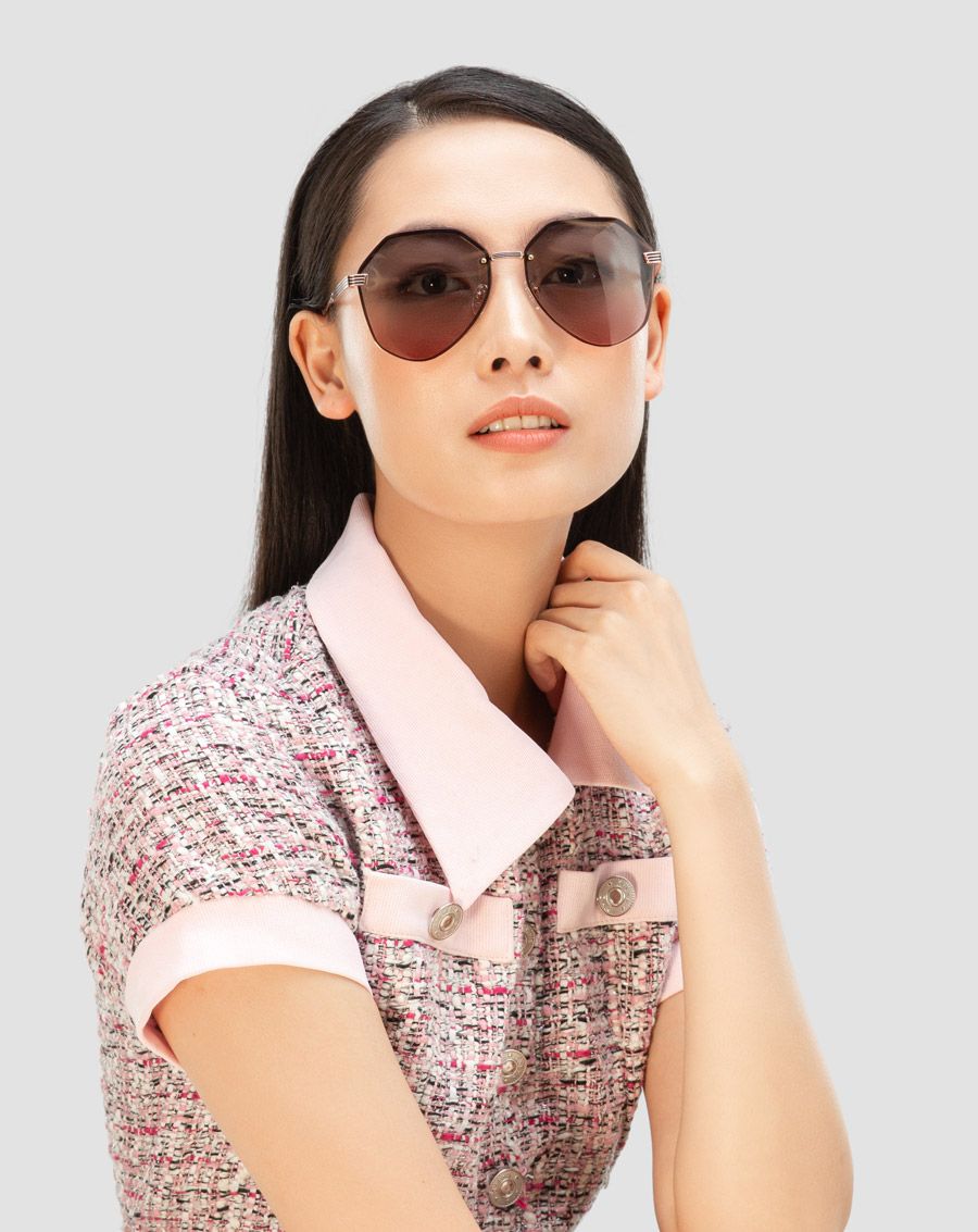 Mắt kính đa giác kim loại