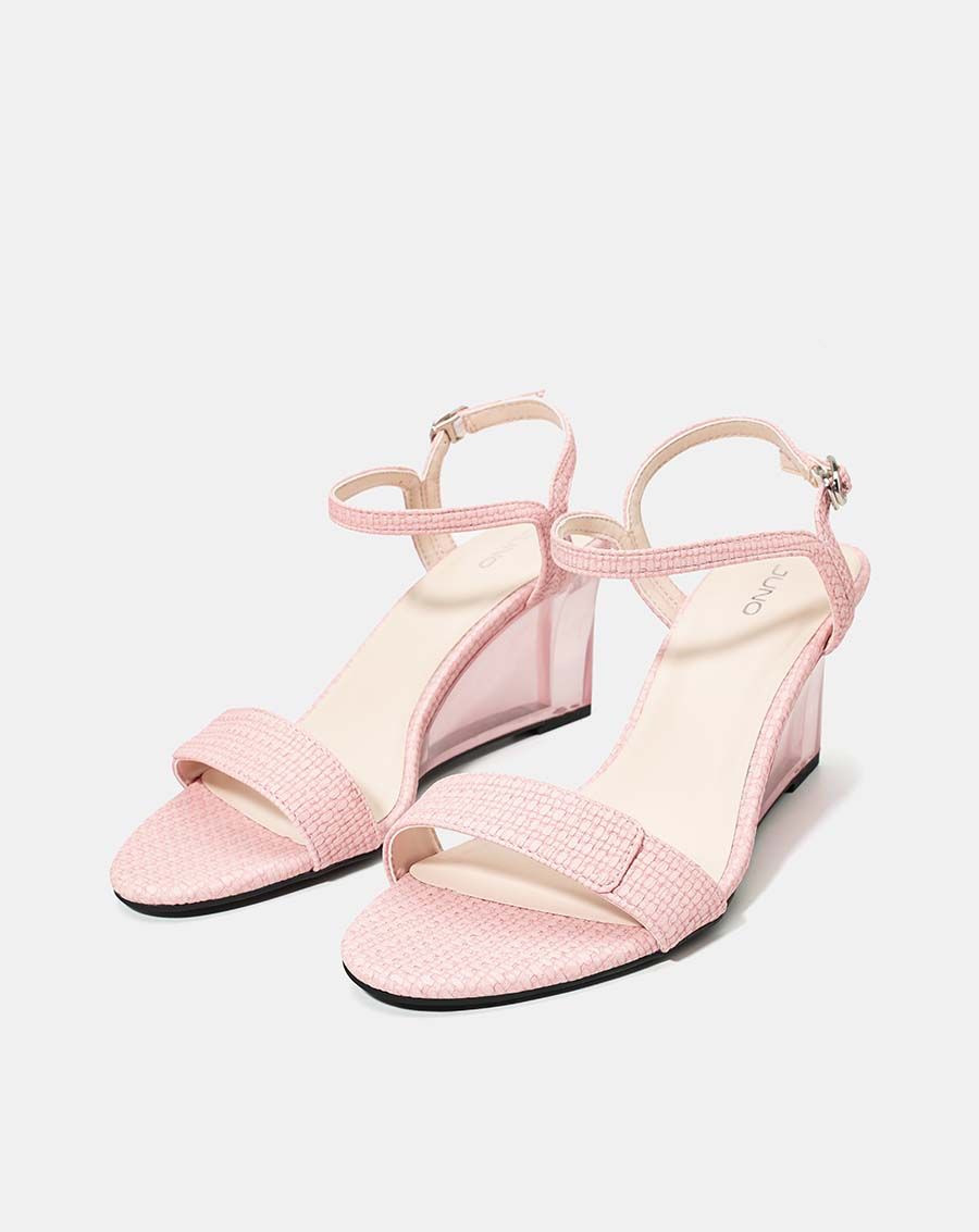 Giày sandal quai mũi ngang giả xé dán