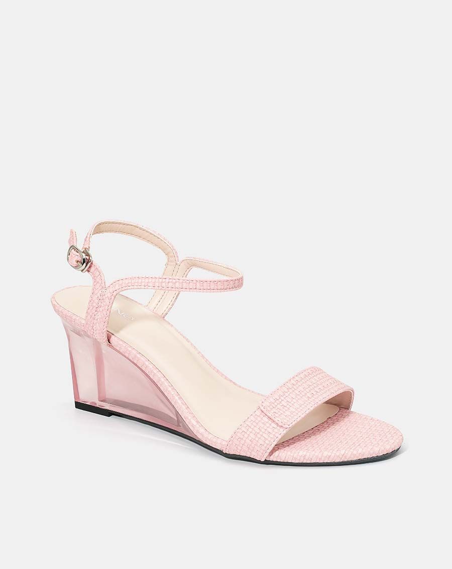 Giày sandal quai mũi ngang giả xé dán