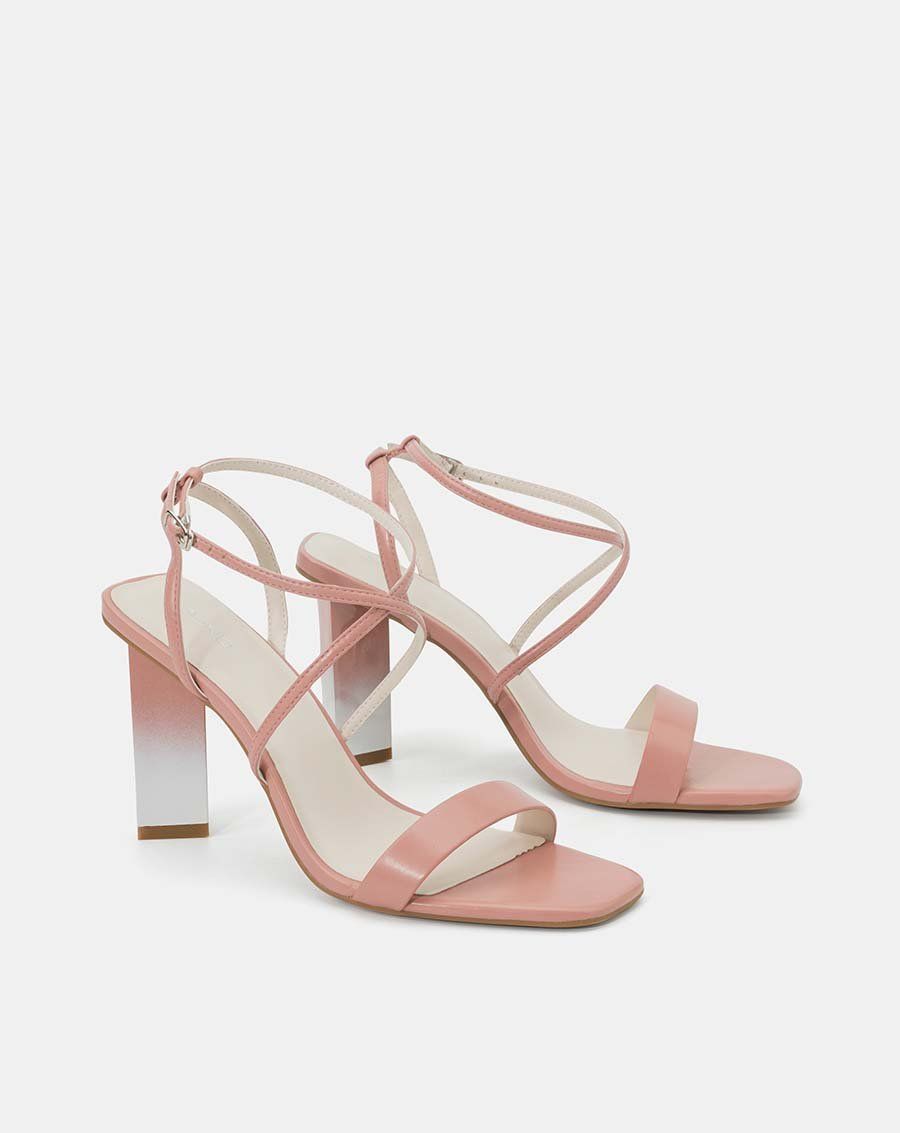 Giày sandal gót sơn chuyển màu