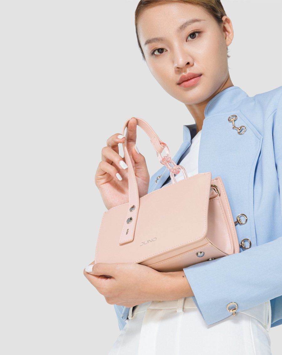 Túi xách nhỏ 1 quai phối xích trong suốt
