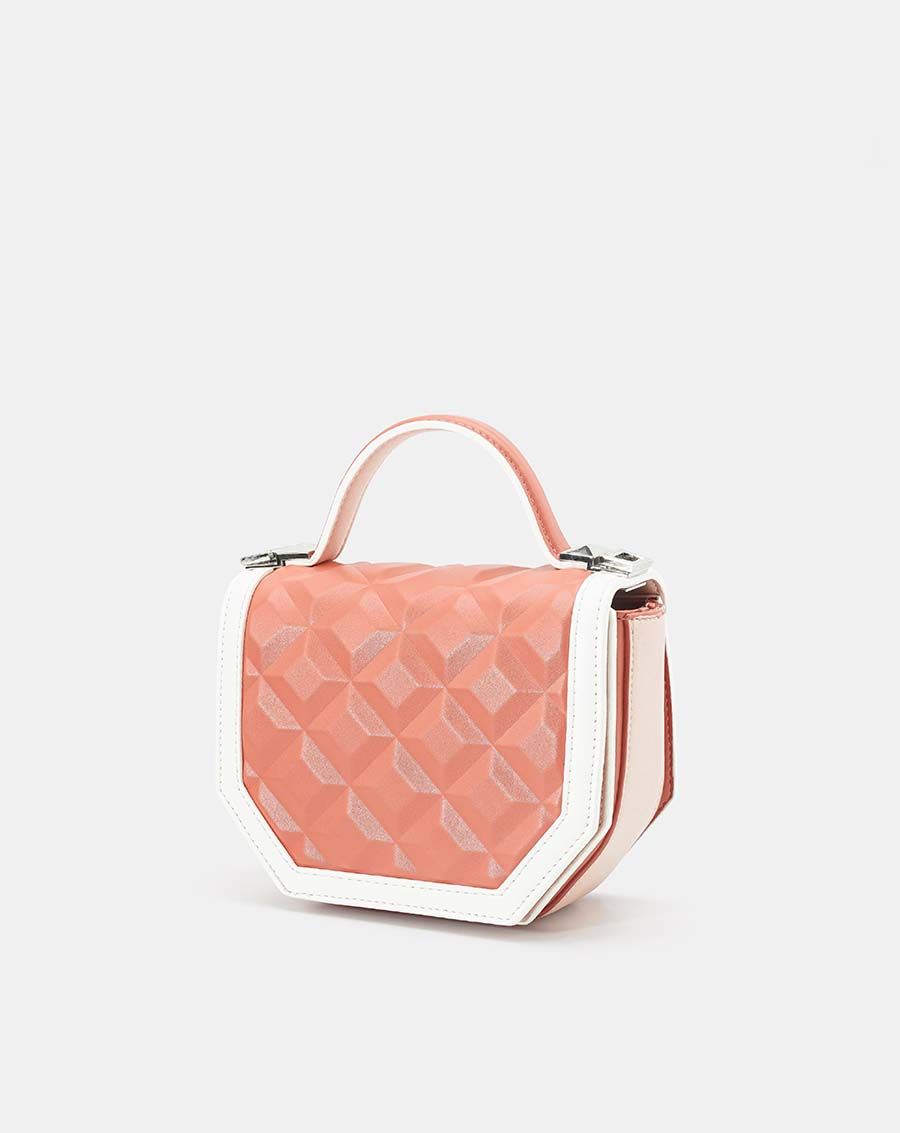 Túi xách nhỏ dập hiệu ứng princess diamond