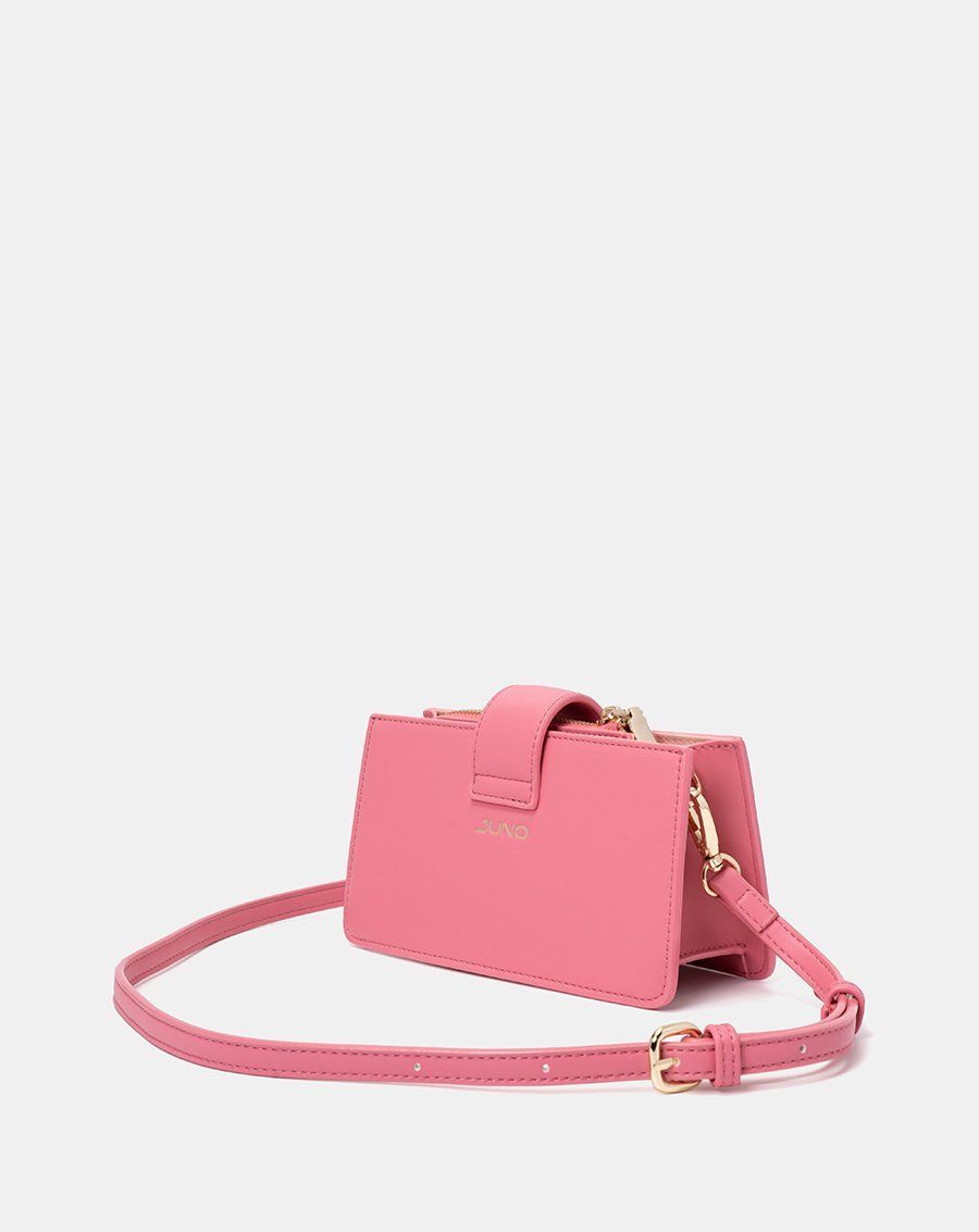 Túi xách nhỏ buckle flap trang trí khóa tua rua