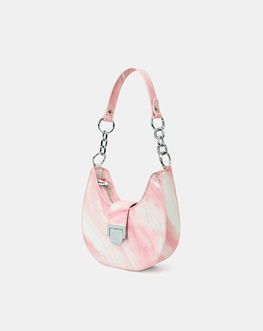 Túi Xách Nhỏ Hobo In Hoạ Tiết Chuyển Màu