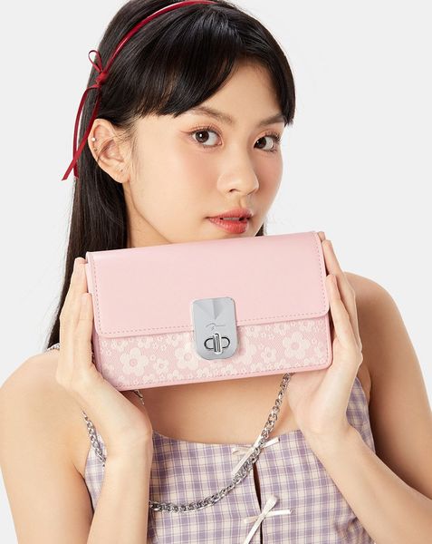 Ví Dáng Dài Có Dây Đeo In Bloom