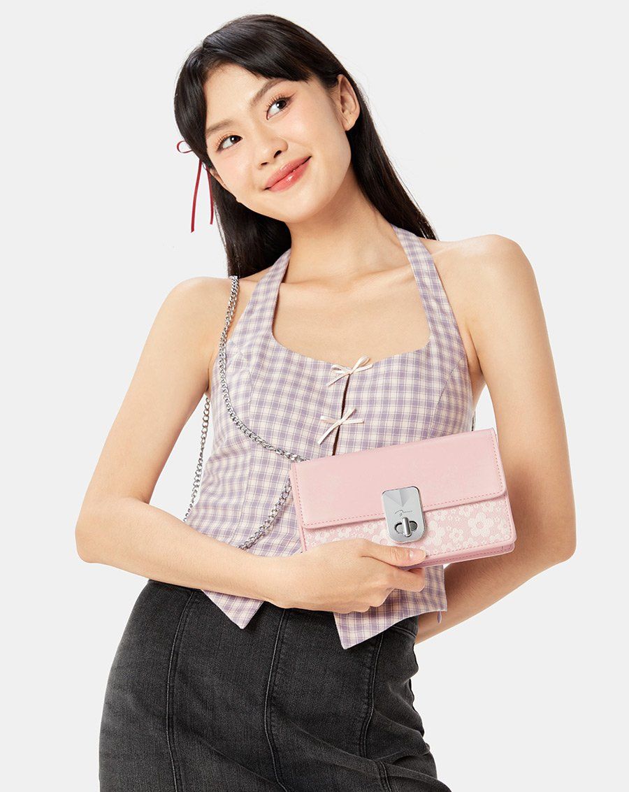 Ví Dáng Dài Có Dây Đeo In Bloom