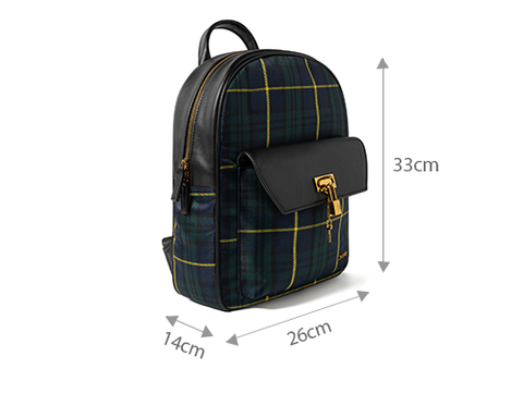 Balo chữ nhật hoa văn tartan Balo chữ nhật hoa văn tartan