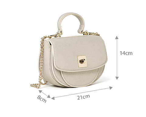 Túi xách nhỏ saddle có ngăn túi trước Túi xách nhỏ saddle có ngăn túi trước