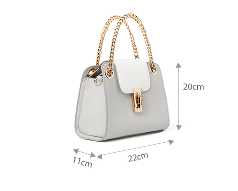 Túi xách nhỏ satchel cách điệu khóa gài Túi xách nhỏ satchel cách điệu khóa gài