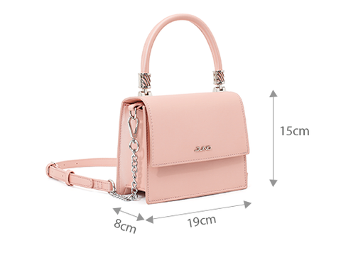 Túi xách nhỏ phối si giả satin, minimal hardware Túi xách nhỏ phối si giả satin, minimal hardware