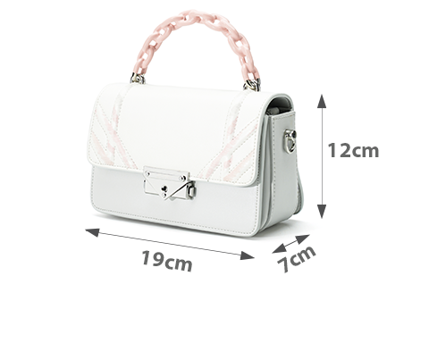 Túi xách nhỏ cut-out khoá trang trí Túi xách nhỏ cut-out khoá trang trí