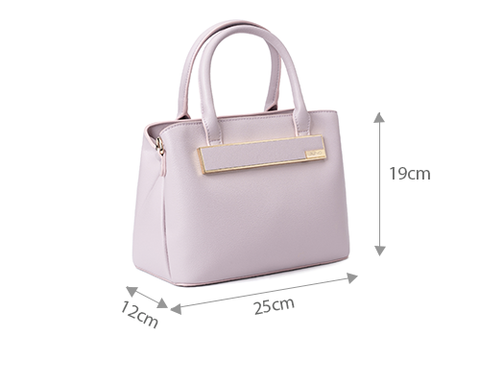 Túi xách trung satchel khóa trang trí to bản Túi xách trung satchel khóa trang trí to bản