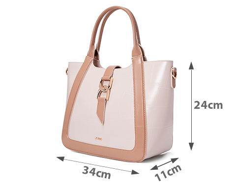 Túi Xách Lớn Tote Trang Trí Khóa Luxe