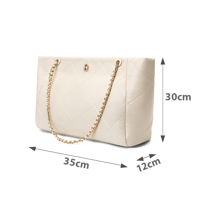 Túi Xách Lớn Tote Phối Khoá Trang Trí