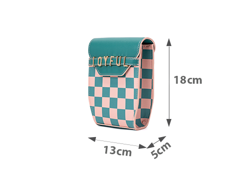 Túi Xách Nhỏ Joyful Kết Hợp Họa Tiết Checkerboard - Outlet