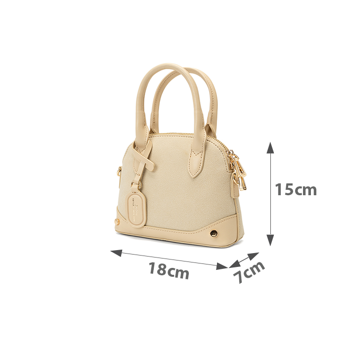 Túi Xách Nhỏ Form Chữ D Phối Charm Juno