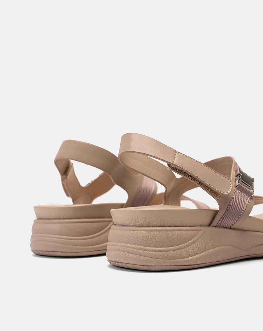 Giày Sandal Đế Thể Thao Phối Khóa Trang Trí