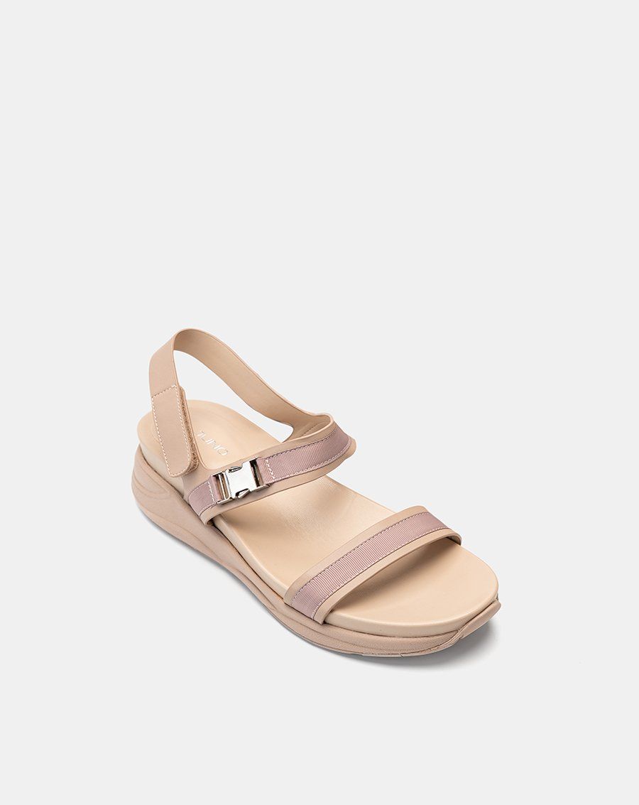 Giày Sandal Đế Thể Thao Phối Khóa Trang Trí